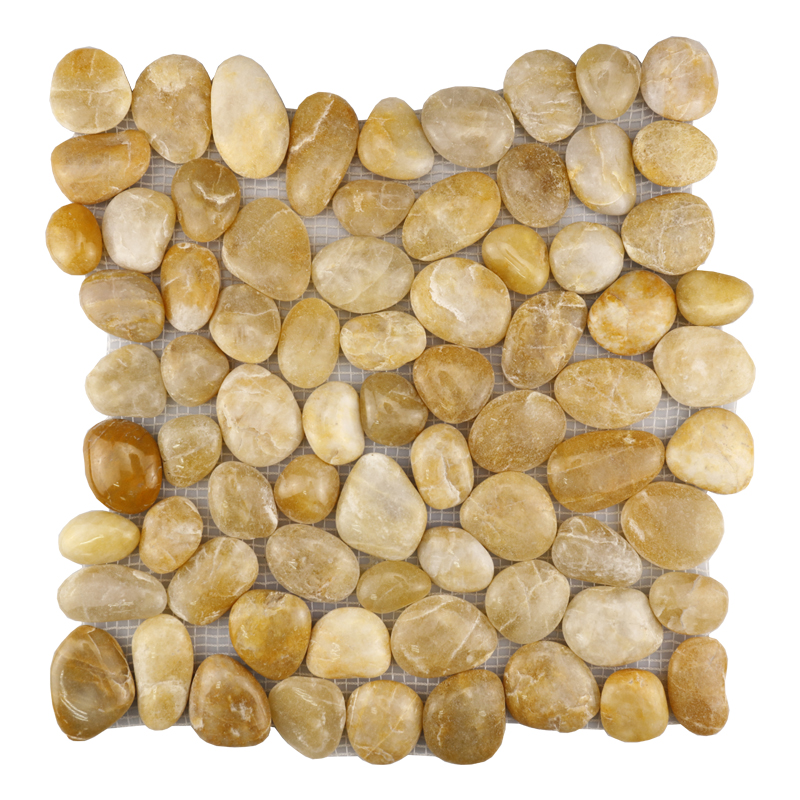 High-Polished Pebble Mosaic (Yellow) 