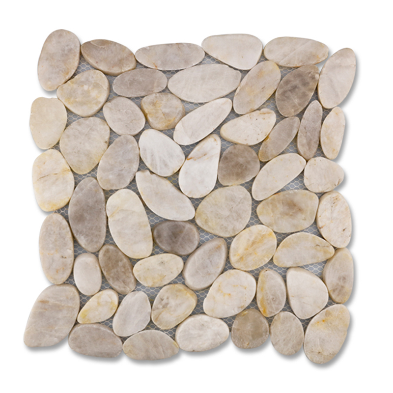 Sliced Pebble Mosaic (White)