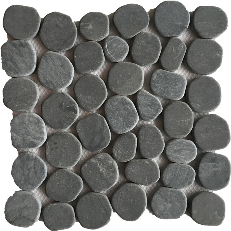 Irregular Round Pebble-shape Marble Mosaics