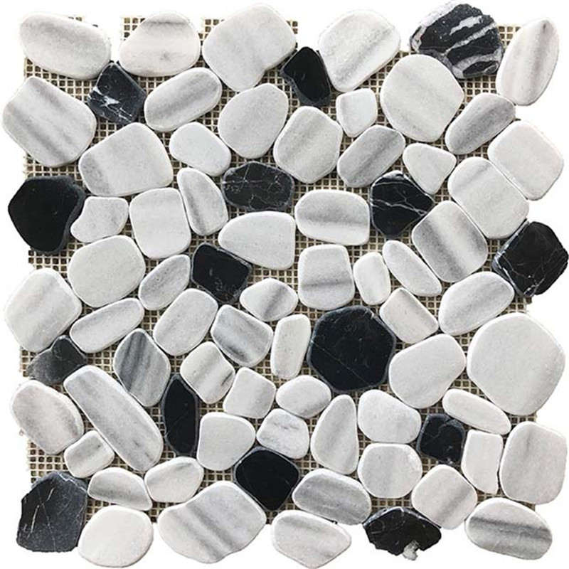 Mixed Color Pebble-Look Marble Mosaics